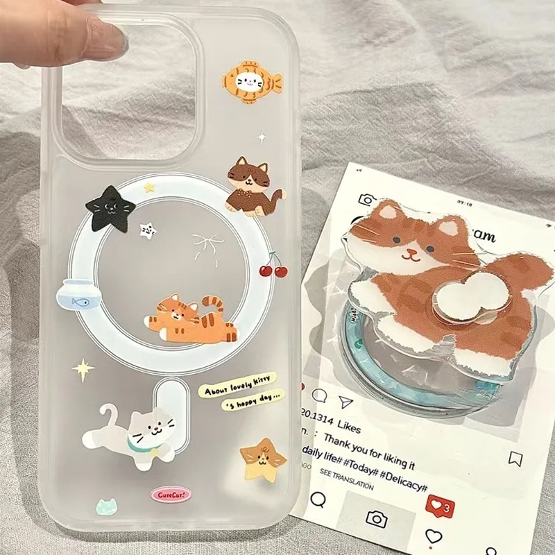 Phone Cases Quirky - Casing Ponsel Kartun Lucu Imut Kucing