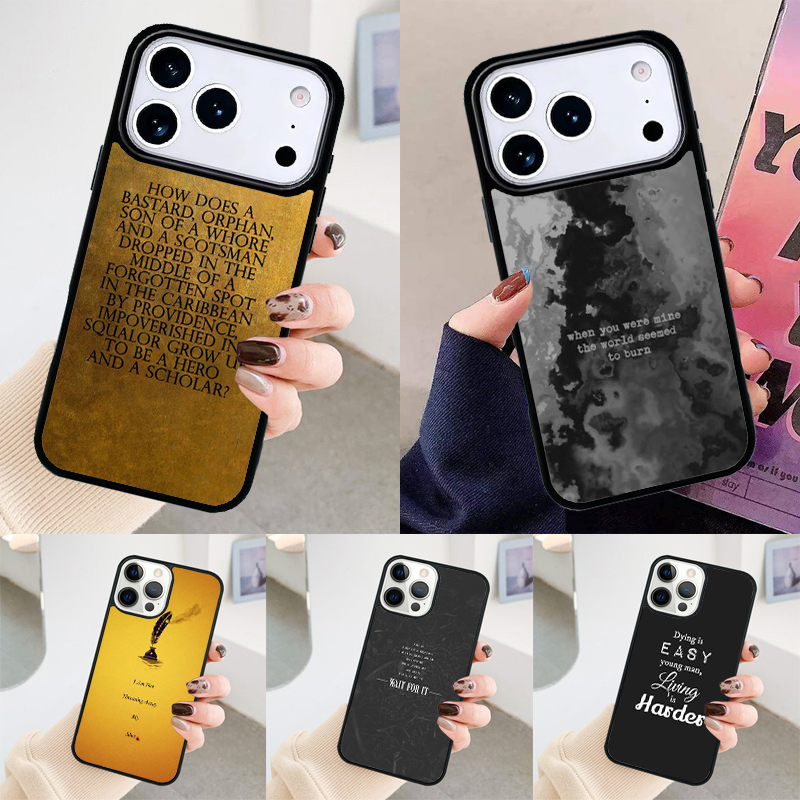 Phone Cases Hamilton - Casing Ponsel Lirik Musik Hamilton untuk