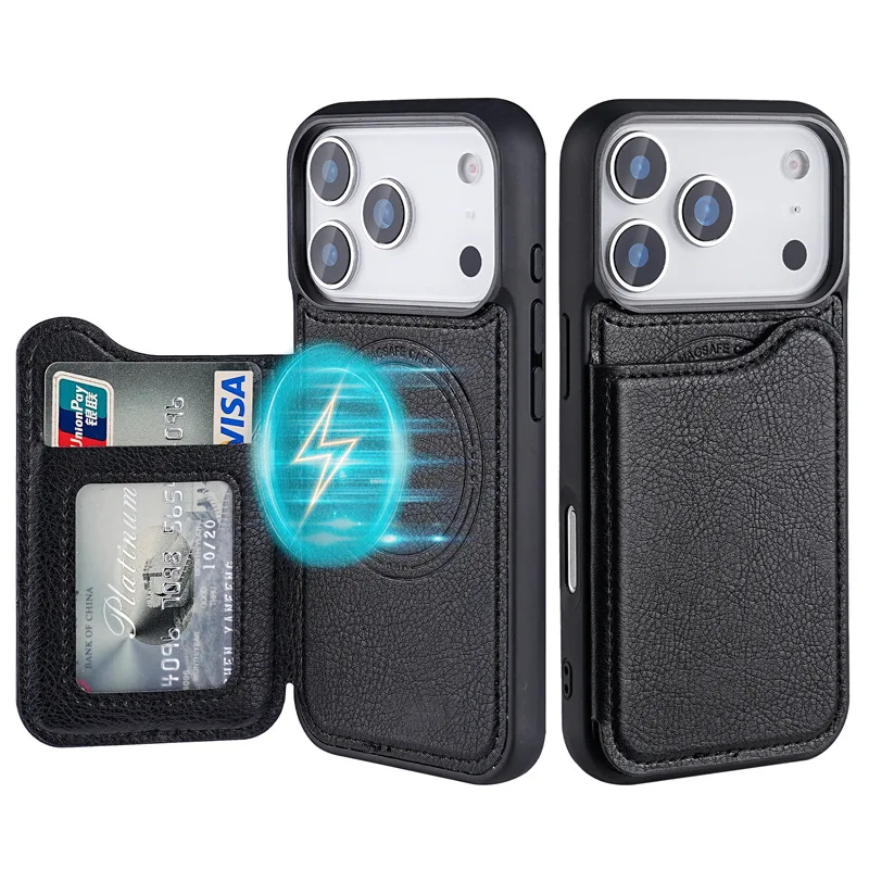Phone Cases That Hold Cards - Casing Ponsel Dompet Kulit Lipat Magnetik