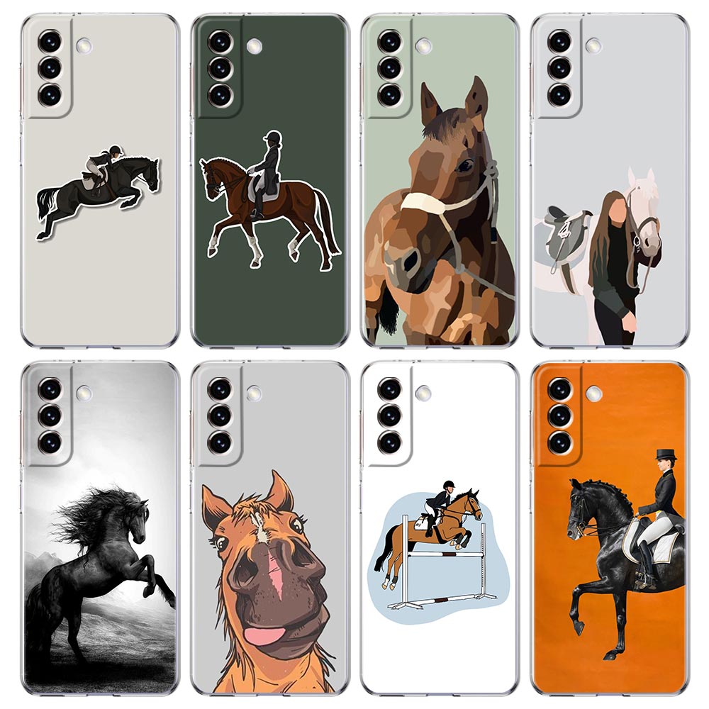 Phone Cases Horse - Casing ponsel Gambar Anak perempuan bergoyang