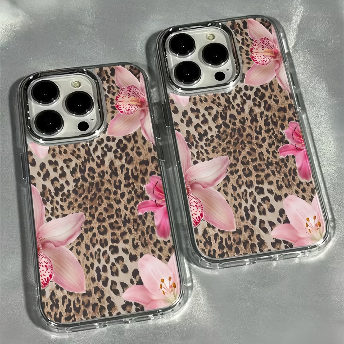 Phone Cases Like Loopy - Casing HP Transparan Motif Bunga Lily
