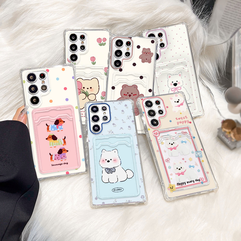Phone Cases That Hold Cards - Casing Ponsel Motif Hewan dengan Tempat