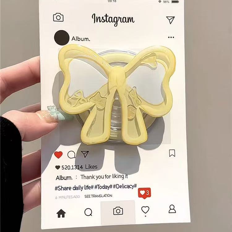 Phone Cases Quirky - Penyangga Ponsel Magnetik Griptok Kartun Dasi