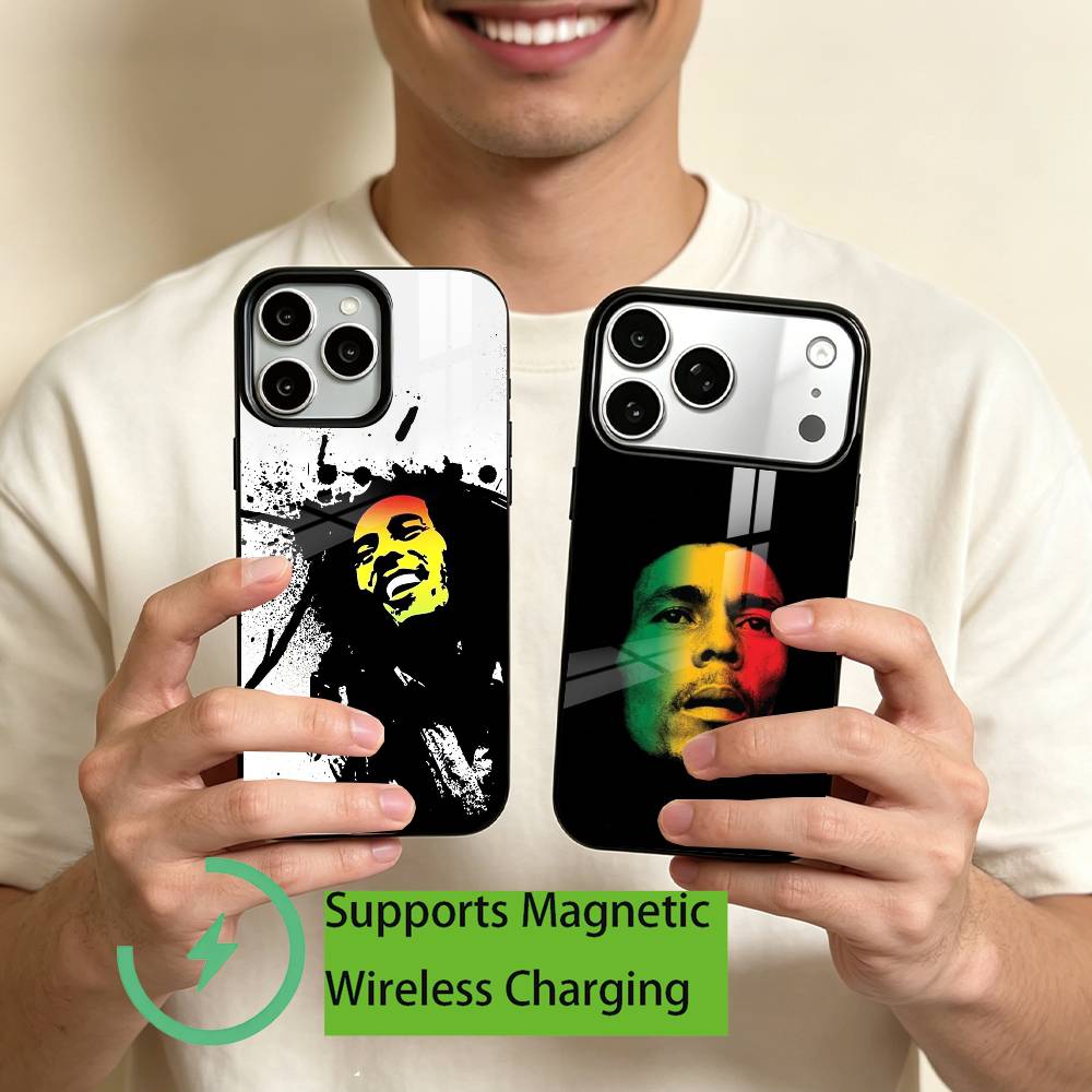 Phone Cases Jamaica - Casing Ponsel J-Jamaica Bob M-Marley Lion