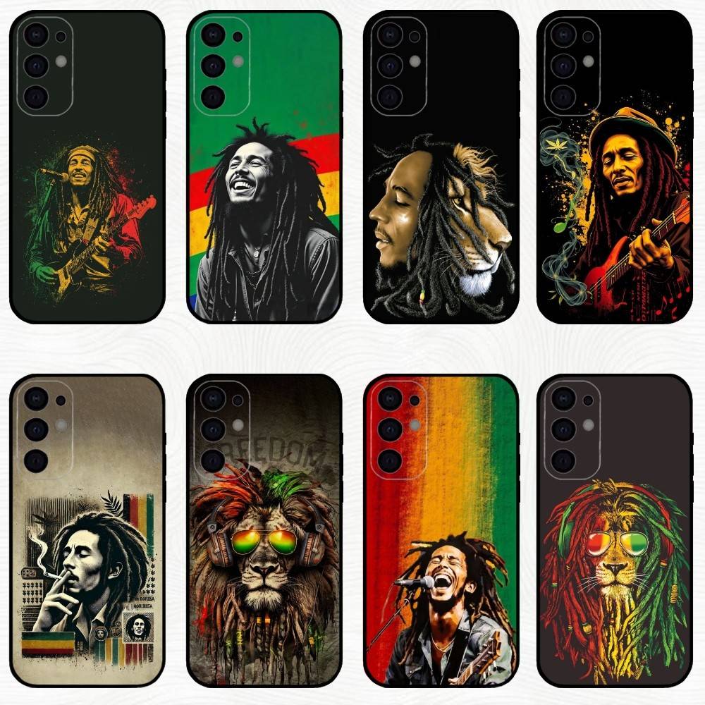 Phone Cases Jamaica - Casing Ponsel J-Jamaica Bob M-Marley Lion