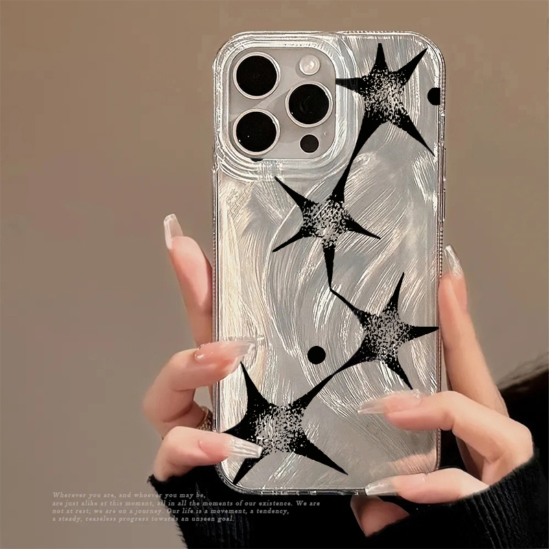 Phone Cases Like Loopy - Casing Ponsel Motif Trendi Bintang Berkilau