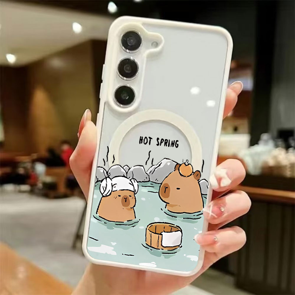Phone Cases For Samsung - Casing Ponsel Magnetik Transparan Berwarna Untuk