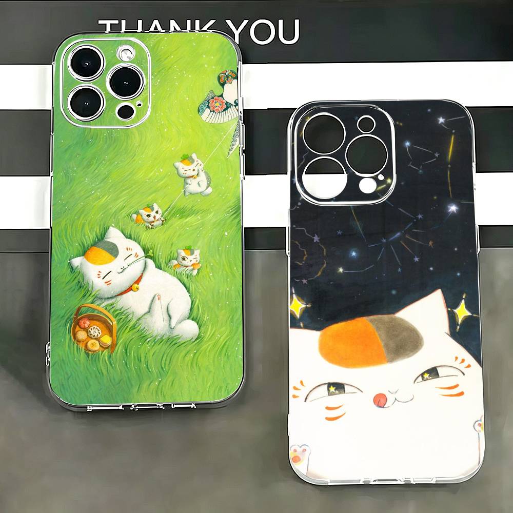 Phone Cases For Iphone 13 - Casing HP Natsume Y-yuujinchou Nyanko-o untuk