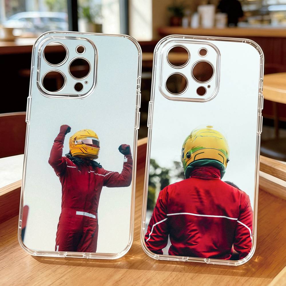 Phone Cases Hamilton - 44 L-Lewis H-Hamilton Casing Ponsel Transparan