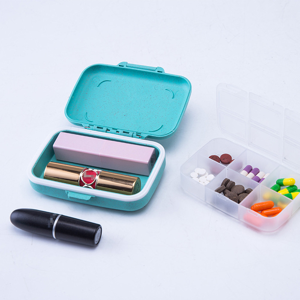 Kotak Pil Portabel Enam Kompar - Biodegradable Eco Case ulasan dan harga