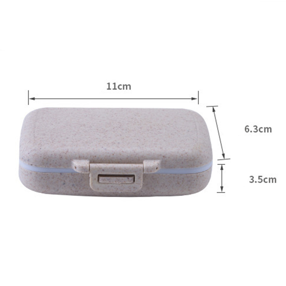 Kotak Pil Portabel Enam Kompar - Biodegradable Eco Case ulasan dan harga