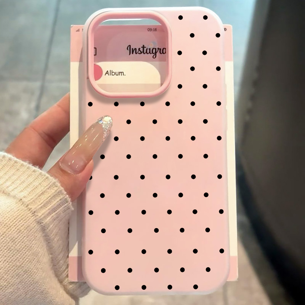 Casing Minimalis Motif Polka D - Phone Cases Samsung S25 ulasan dan harga