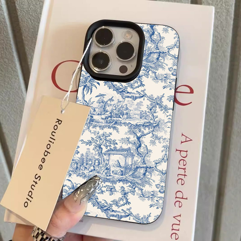 Casing Ponsel Porselen Biru Pu - Phone Cases Like Loopy ulasan dan harga