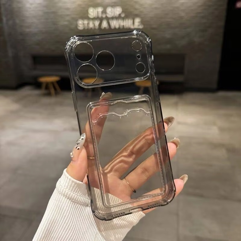 Casing Transparan dengan Slot  - Phone Cases That Hold Cards ulasan dan harga